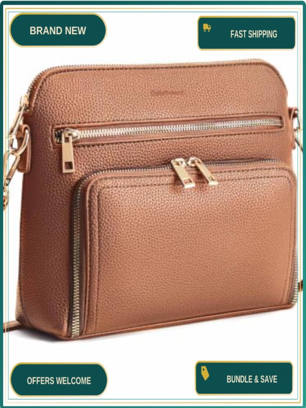 Small Crossbody Purse Vegan Leather RFID Wallet Women Travel Bag